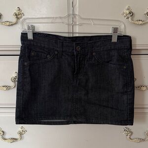 Vintage Lucky Brand Dark Blue Denim Skirt